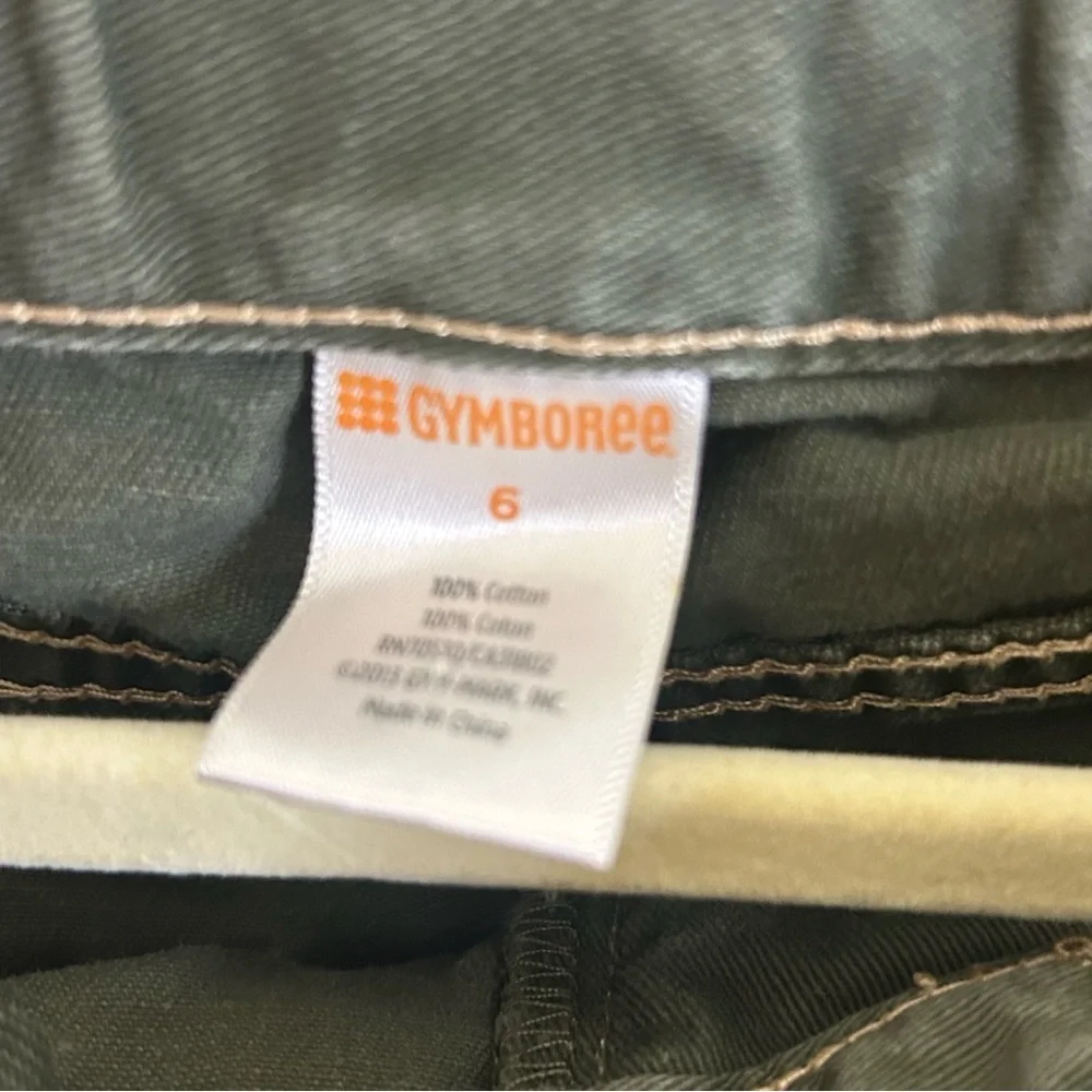 502. Gymboree kids boys Dark Green Denim Jeans size 6 adjustable waist
